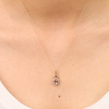 Lucy 10K Rose Gold Oval-Cut Madagascar Morganite Pendant
