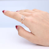 Hazel 14K Rose Gold Round-Cut White Diamond Ring