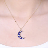 Adeline 14K Yellow Gold Fancy-Cut Lapis Pendant