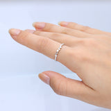 Ava 14K White Gold Round-Cut White Diamond Ring
