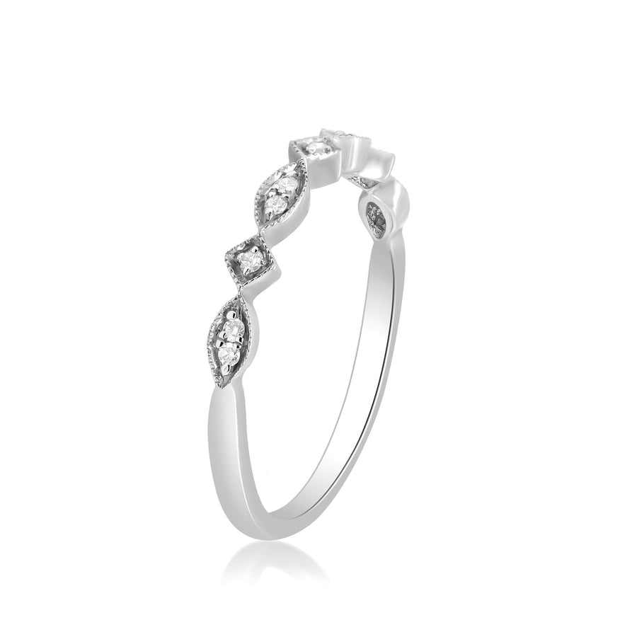 Oaklyn 14K White Gold Round-Cut White Diamond Ring