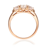 Thalia 10K Rose Gold Oval-Cut Madagascar Morganite Ring