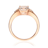 Elyse 14K Rose Gold Cushion-Cut Madagascar Morganite Ring