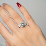 Elsa 14K White Gold Cushion-Cut Brazilian Aquamarine Ring