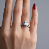 Gwen 14K White Gold Emerald-Cut Brazilian Aquamarine Ring