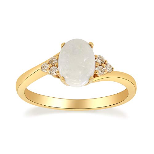 Ayleen 10K Yellow Gold Oval-Cut Ethiopian Opal Ring