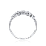 Daisy 14K White Gold Round-Cut White Diamond Ring