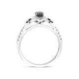 Kate 10K White Gold Oval-Cut Ceylon Blue Sapphire Ring