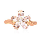 Jimena 10K Rose Gold Oval-Cut Madagascar Morganite Ring