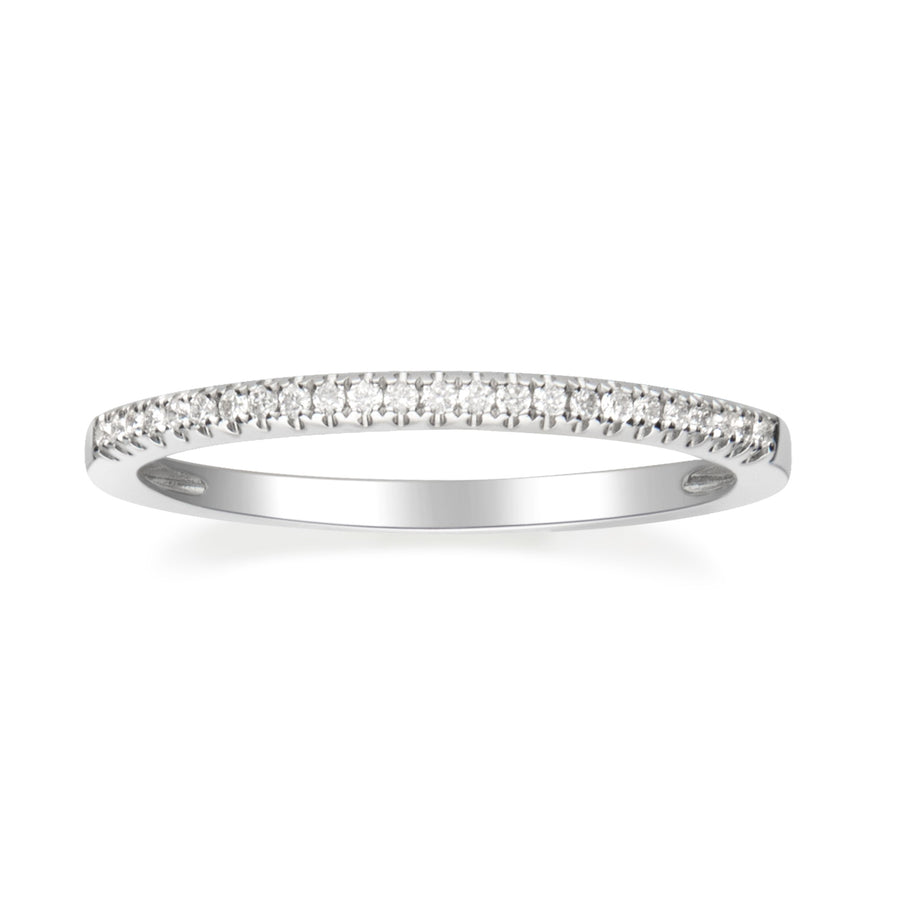 Ari 14K White Gold Round-Cut White Diamond Ring
