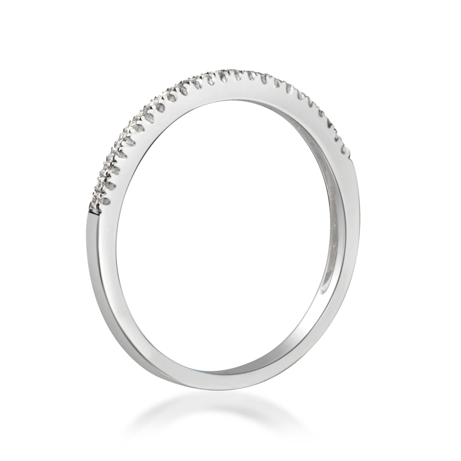 Ari 14K White Gold Round-Cut White Diamond Ring