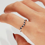Arlette 10K White Gold Round-Cut Ceylon Blue Sapphire Ring