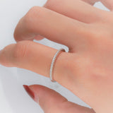 Ari 14K White Gold Round-Cut White Diamond Ring