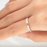 Olive 14K White Gold Round-Cut White Diamond Ring
