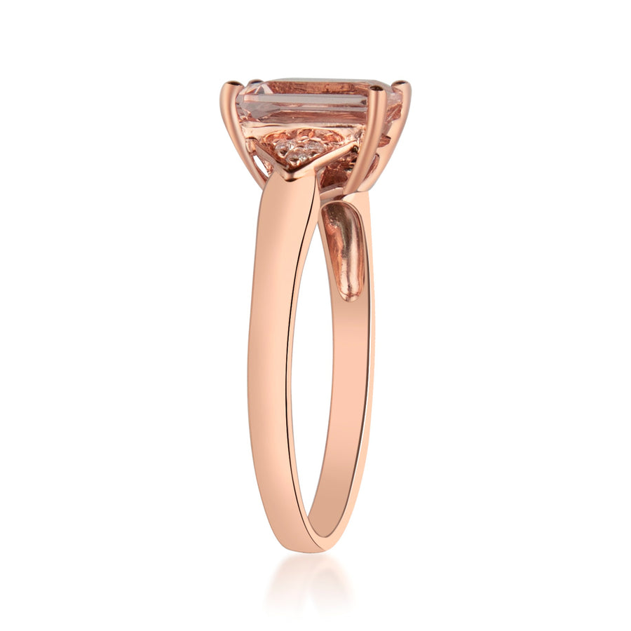 Sophie 14K Rose Gold Emerald-Cut Morganite Ring