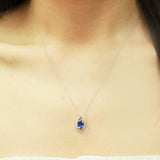 Josephine 14K White Gold Oval-Cut Tanzanian Tanzanite Pendant