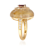 Autumn 14K Yellow Gold Oval-Cut Mozambique Ruby Ring