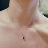 Annabelle 10K White Gold Oval-Cut Tanzanian Tanzanite Pendant