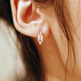 Magdalena 10K Rose Gold Cushion-Cut Madagascar Morganite Earring