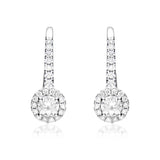 Aila 14K White Gold Diamond Earrings - A Sparkling and Sophisticated Choice