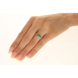 Penelope 10K White Gold Square-Cut Emerald Ring