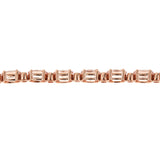 Justice 14K Rose Gold Oval-Cut Madagascar Morganite Bracelet