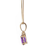 Peyton 10K Yellow Gold Oval-Cut Brazilian Amethyst Pendant