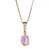 Peyton 10K Yellow Gold Oval-Cut Brazilian Amethyst Pendant
