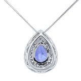 Ayleen 14K White Gold Pear-Cut Tanzanian Tanzanite Pendant