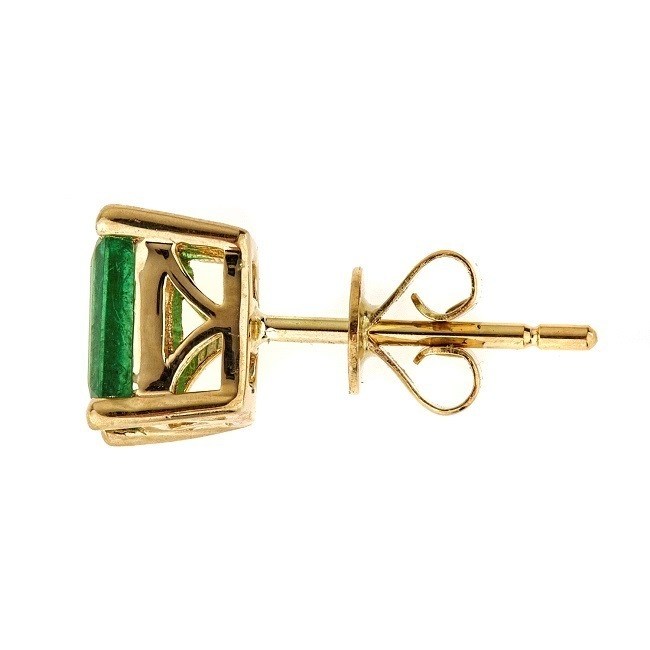 Katalina 10K Yellow Gold Emerald-Cut Emerald Earring
