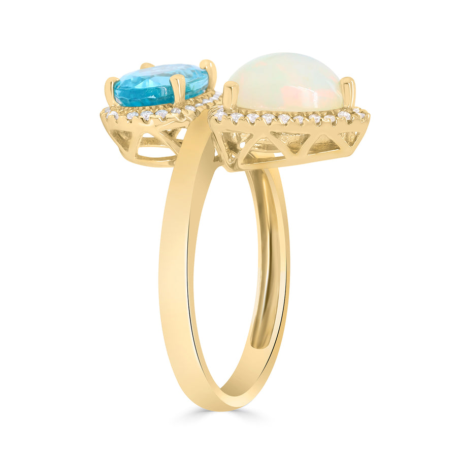Aella 10K Yellow Gold Oval-Cut Appetite Ring
