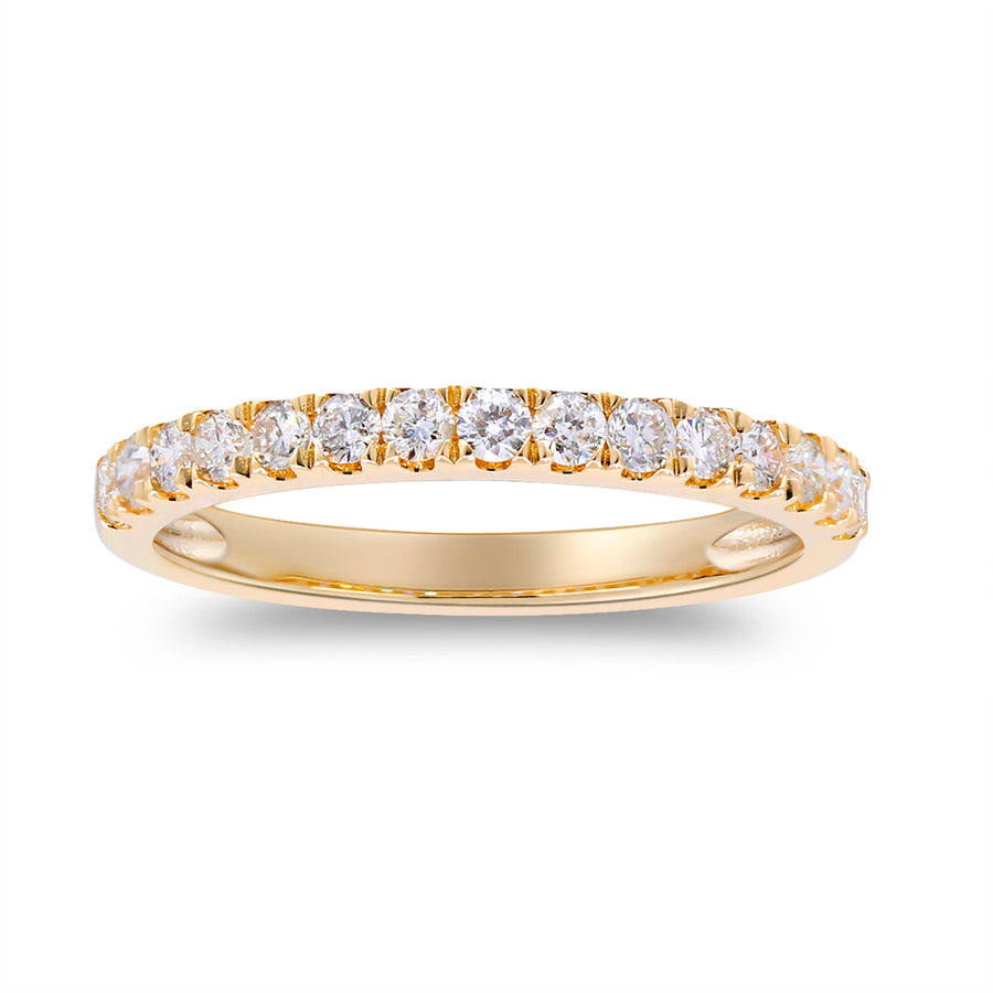 Emmeline 14K Yellow Gold Round-Cut White Diamond Ring