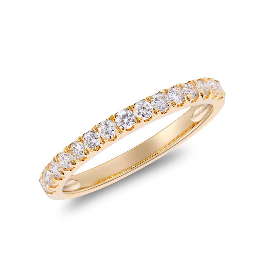 Emmeline 14K Yellow Gold Round-Cut White Diamond Ring