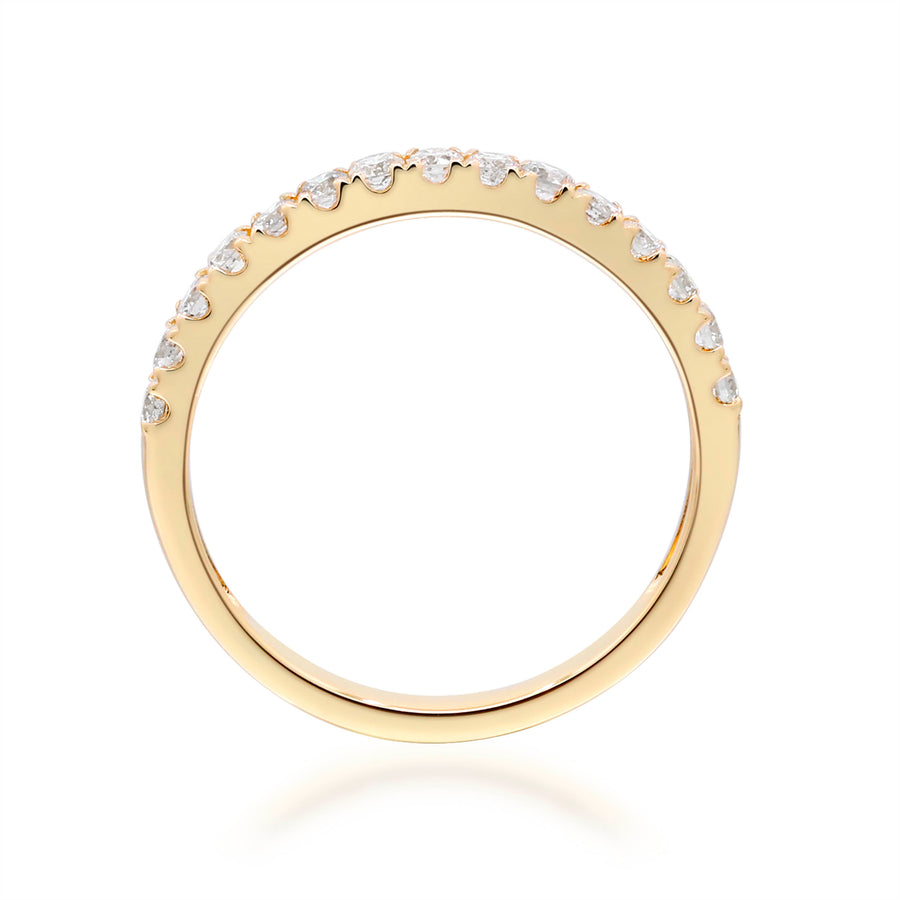 Emmeline 14K Yellow Gold Round-Cut White Diamond Ring