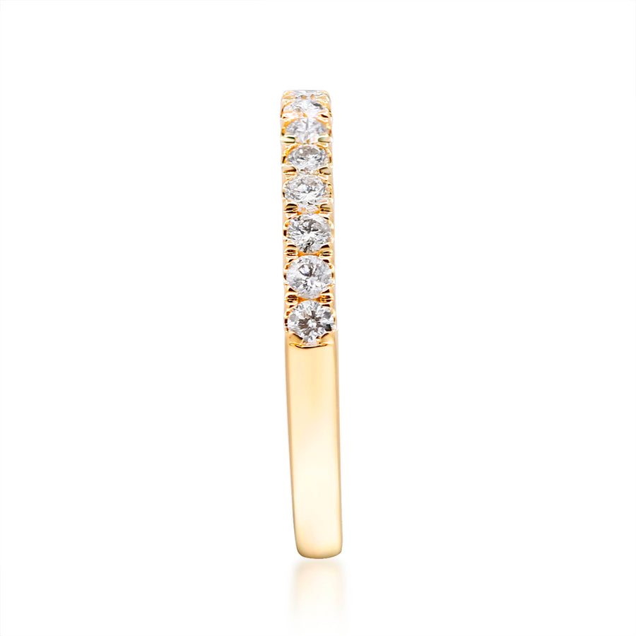 Emmeline 14K Yellow Gold Round-Cut White Diamond Ring