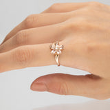 Jimena 10K Rose Gold Oval-Cut Madagascar Morganite Ring