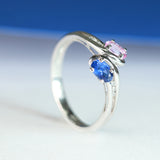 Addyson 14K White Gold Oval-Cut Pink Sapphire Ring