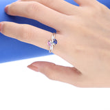 Addyson 14K White Gold Oval-Cut Pink Sapphire Ring