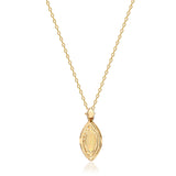 Joyce 10K Yellow Gold Round-Cut Natural African Opal Pendant
