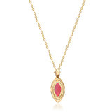 Aulani 10K Yellow Gold Marquise-cut Mozambique Ruby Pendant