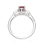 Oakleigh 14K White Gold Oval-Cut Mozambique Ruby Ring