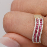 Sienna 14K Yellow Gold Round-Cut Mozambique Ruby Ring