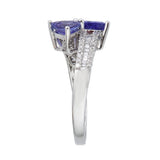 Madeleine 10K White Gold Trillion-Cut Tanzanian Tanzanite Ring