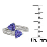 Madeleine 10K White Gold Trillion-Cut Tanzanian Tanzanite Ring