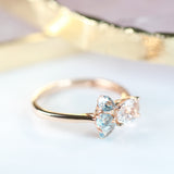 Kiana 10K Rose Gold Oval-Cut Madagascar Morganite Ring