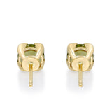 Gwen 10K Yellow Gold Round-Cut Manchurian Peridot Earring