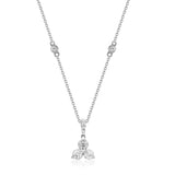 Annie 14K White Gold Round-Cut White Diamond Pendant