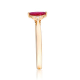 Alexis 10K Yellow Gold Marquise-Cut Mozambique Ruby Ring