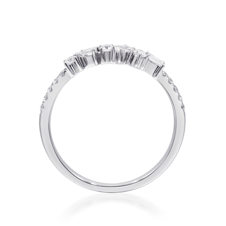 Ava 14K White Gold Round-Cut White Diamond Ring