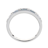 Autumn 14K White Gold Baguette-Cut Ceylon Blue Sapphire Ring